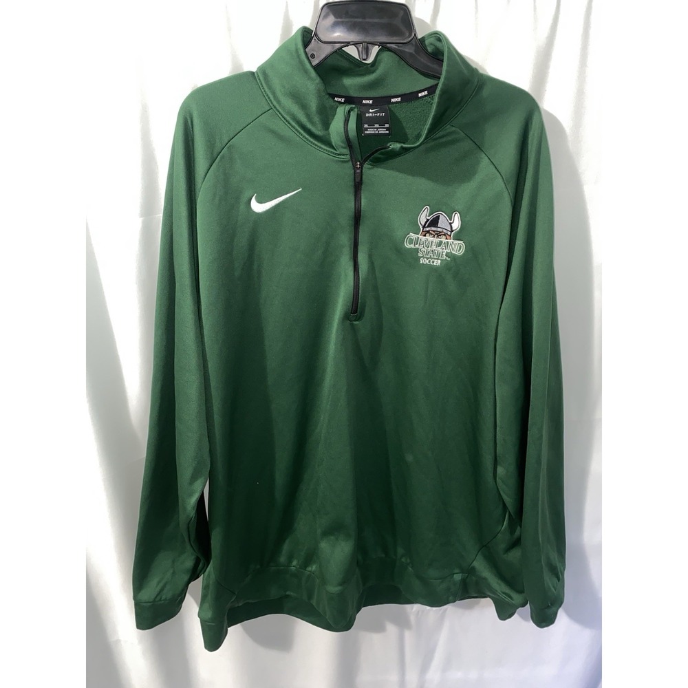 Cleveland State Vikings Soccer Nike Dri Fit 1/4 Zip Pullover Jacket Men's 3XL